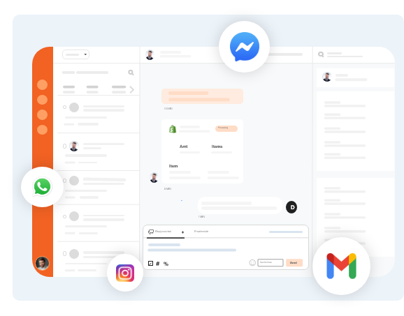 One inbox to manage all conversations