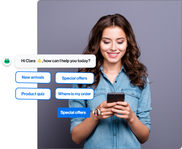 Convert more visitors into customers with AI ecommerce chatbots